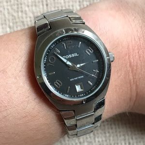 Fossil Women’s Silver Watch - Black Face
